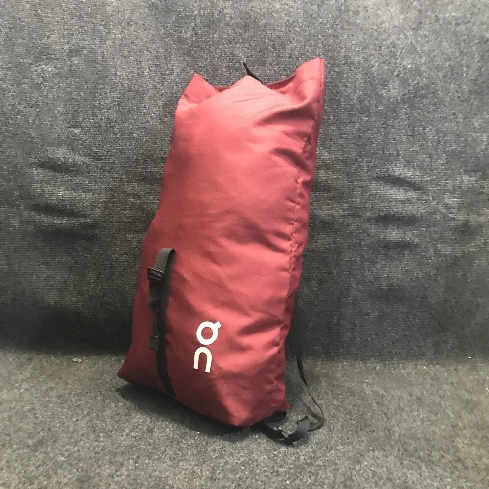 On Cloud Ambassador Maroon/Black  Running Backpack Sack Run Bag w/ Front Logo